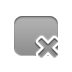 Rectangle, rounded, cross DarkGray icon