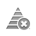pyramid, Close Gray icon