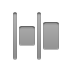 distribute, Left, horizontal DarkGray icon