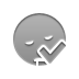 checkmark, smiley, Sleeping DarkGray icon