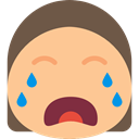 Emoticon, Crying, Emotion, interface, feelings, people, Face, smiley NavajoWhite icon