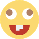 Emoticon, Emotion, feelings, interface, Face, Goofy Khaki icon