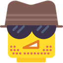 people, Emoticon, detective, Agent, Lego, person, interface DimGray icon