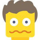interface, Questions, think, Lego, meditating, meditation, Questioning, people, scared Gold icon