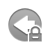 Lock, Left, Arrow DarkGray icon