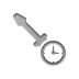 Clock, Screwdriver, technical Gray icon