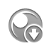Down, Sphere Gray icon