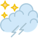 weather, meteorology, sky, Rain, rainy, Storm Lavender icon