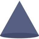 cone, Graphic Tool, shapes, interface, graphic design DimGray icon