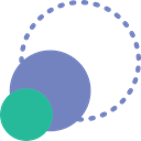 Circular, interface, scale, Circle LightSlateGray icon