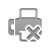 Fax, cross DarkGray icon
