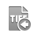 Left, Format, Tiff, File DarkGray icon