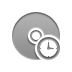 Cd, Disk, Clock DarkGray icon