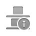 Info, distribute, vertical, Bottom Gray icon