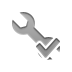 checkmark, technical, Wrench Gray icon