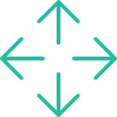 Arrows, Orientation, Multimedia Option, Move, interface, Direction Black icon