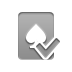 Spade, Game, checkmark, card DarkGray icon