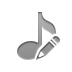 pencil, Note, eighth, music Gray icon