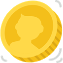 Business, Currency, Cash, Money, coin SandyBrown icon