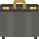 suitcase, portfolio, Briefcase, Bag, Business DimGray icon
