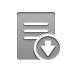 stamped, Down, document DarkGray icon