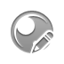 Sphere, pencil Gray icon