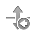 vertical, Left, Flip Gray icon