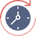 Forward, time, Time Passing, passing, Clock DimGray icon