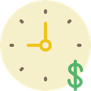 time, Business, Money, Clock, time is money BlanchedAlmond icon