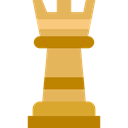 chess, Rook, piece, sport Black icon