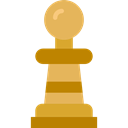 pawn, chess, sport, piece Black icon