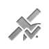 Satellite, checkmark Gray icon