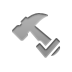 hammer, technical, checkmark Gray icon