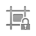 width, open, Lock, height, match Gray icon