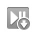play, Pause, Down DarkGray icon