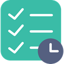 list, checking, interface, tick, Tasks LightSeaGreen icon