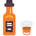 drinks, food, Alcoholic Drink, Bottle, whiskey, Alcohol Black icon
