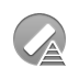 pyramid, cancel DarkGray icon