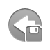 Left, Arrow, Diskette Gray icon