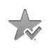 checkmark, star Gray icon