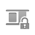 Lock, match, height, open DarkGray icon
