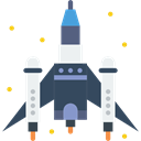 Space Ship, Space Ship Launch, Rocket Ship, transport, Rocket Launch Black icon
