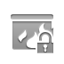 firewal, Lock, open DarkGray icon