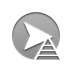 pyramid, arrowhead, right DarkGray icon