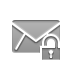 Lock, open, envelope DarkGray icon