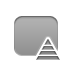 rounded, Rectangle, pyramid DarkGray icon