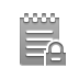 notepad, Lock DarkGray icon
