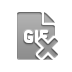 Gif, cross, File, Format DarkGray icon