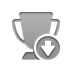 trophy, Down DarkGray icon