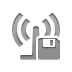 Diskette, antenna Gray icon